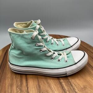 Converse Chuck Taylor All Star Shoes Womens 8 Mint Hi Top Canvus Skate Casual
